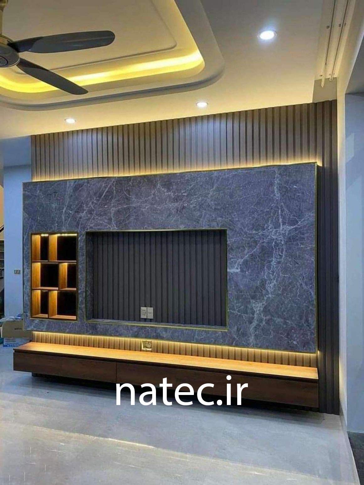 طراحی دکوراسیون دیوار تلویزیون یا وال تیوی