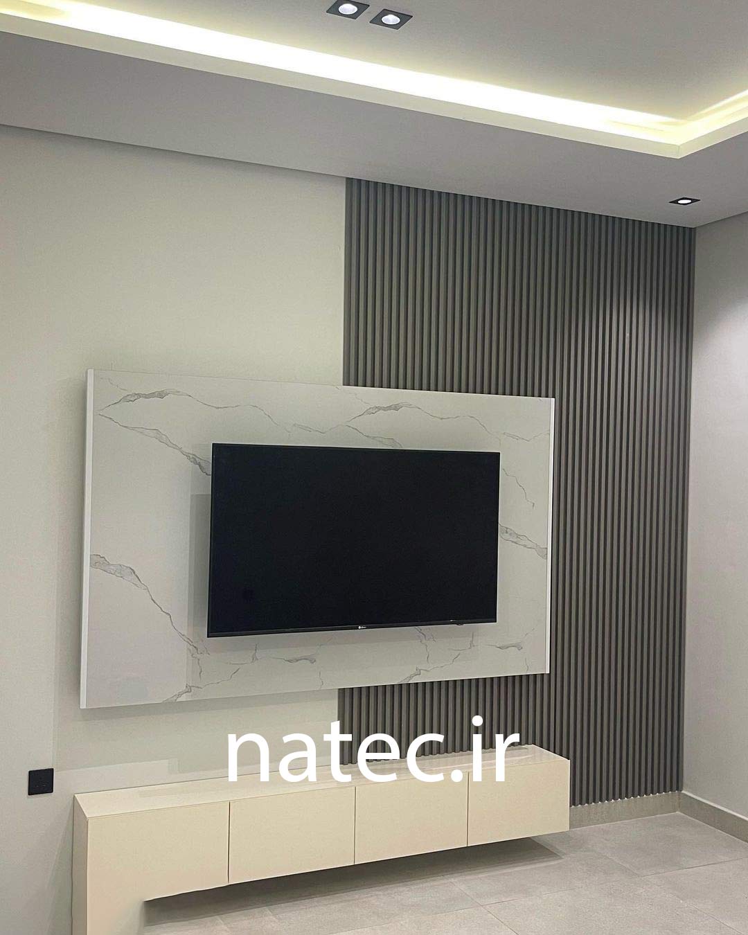طراحی دکوراسیون دیوار تلویزیون یا وال تیوی