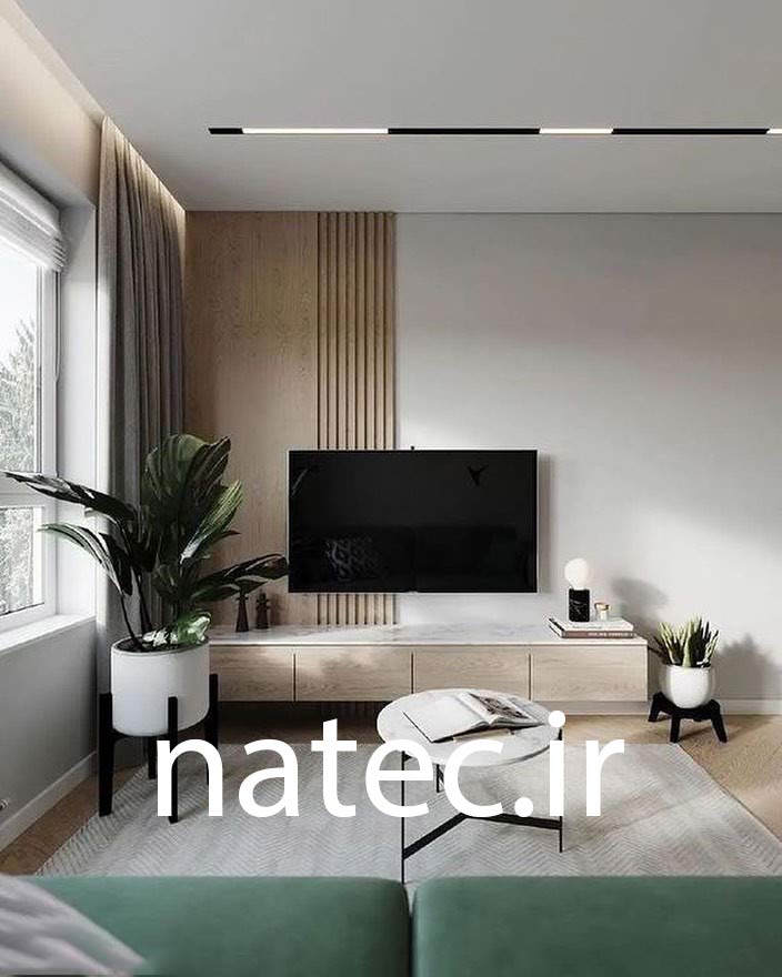 طراحی دکوراسیون دیوار تلویزیون یا وال تیوی
