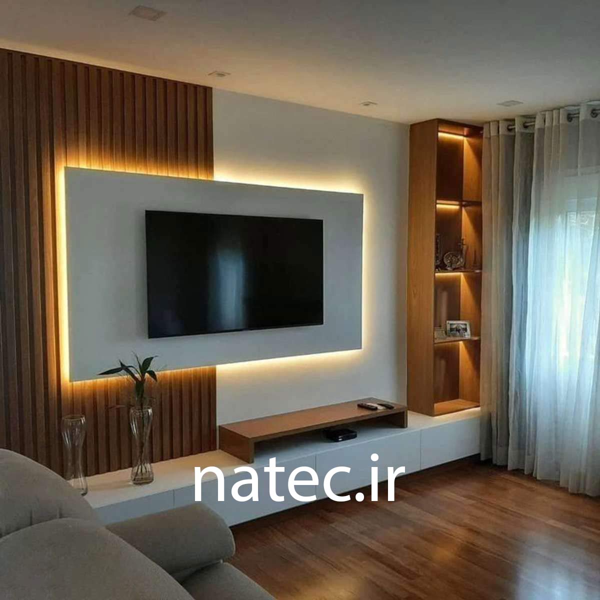 طراحی دکوراسیون دیوار تلویزیون یا وال تیوی