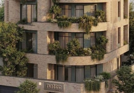 طراحی نمای مدرن آجری در اصفهان؛ معماری بیوفیلیک و نمای سبز