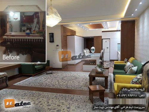 بازسازی منزل مسکونی 110 متری