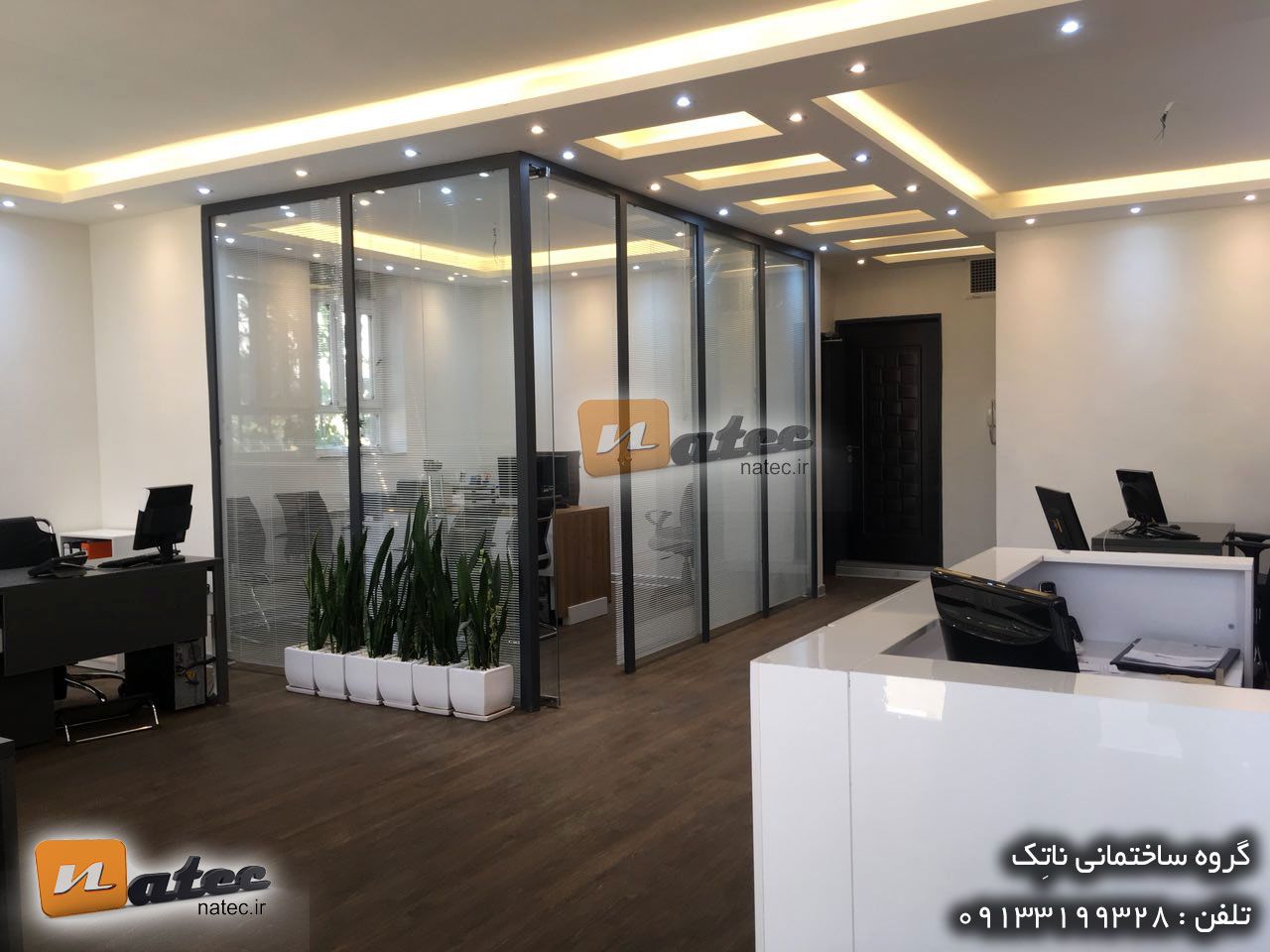 بازسازی دکوراسیون دفترکار اداری03