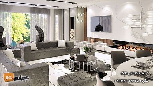 طراحی نظارت اجرای پنت هاوس باغ دریاچه اصفهان