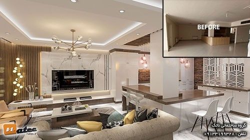 بازسازی منزل مسکونی 200 متری