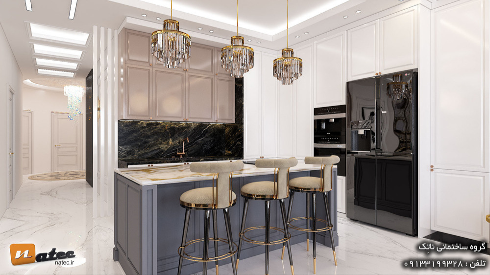 طراحی و اجرای پروژه ۲۲۸ متری در بندر کنگان