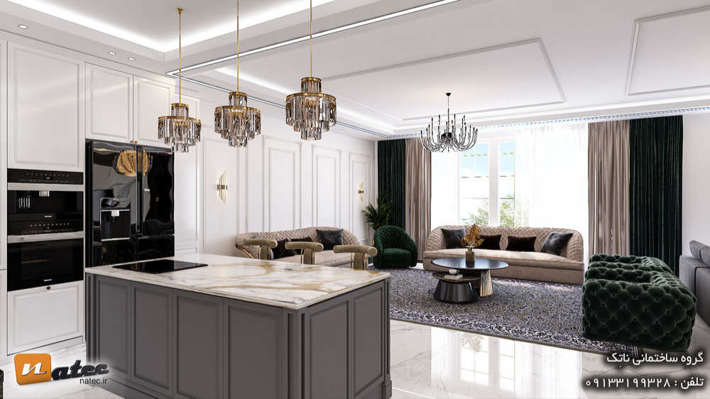 طراحی و اجرای پروژه ۲۲۸ متری در بندر کنگان