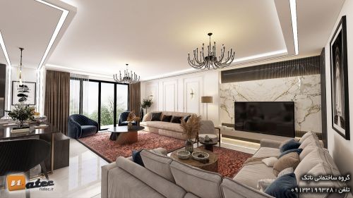 بازسازی و طراحی خانه ۱۵۰ متری در خیابان ۵ آذر اصفهان