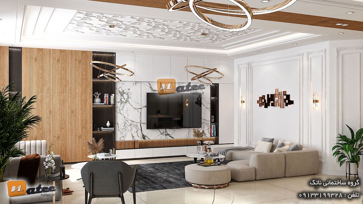 طراحی و دکوراسیون داخلی منزل ایرانی نئوکلاسیک