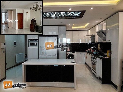 از نمونه کارهای بازسازی منزل مسکونی از گروه ساختمانی ناتک