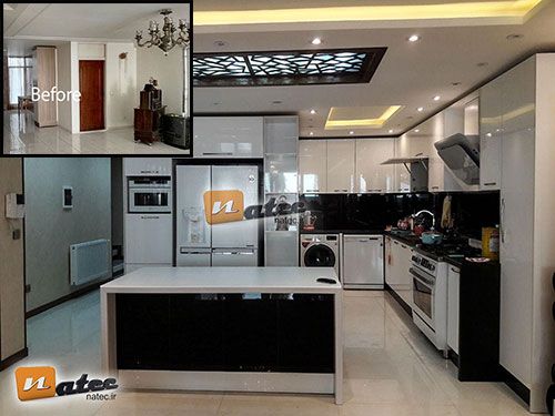 از نمونه کارهای بازسازی منزل مسکونی از گروه ساختمانی ناتک