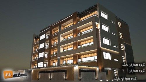 طراحی نمای ساده برای ساختمان از گروه ساختمانی ناتک