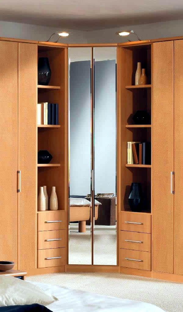 طرح کمد دیواری مناسب برای گوشه ها