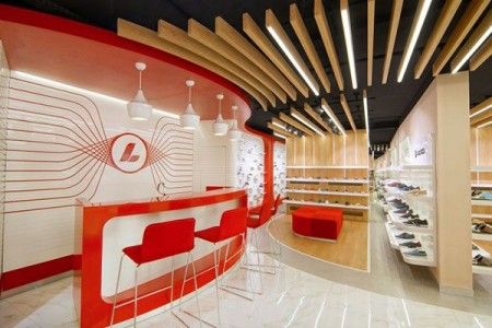 طراحی فروشگاه بزرگ کفش در عربستان