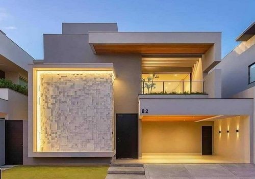 طراحی نمای زیبا و مدرن برای ویلا