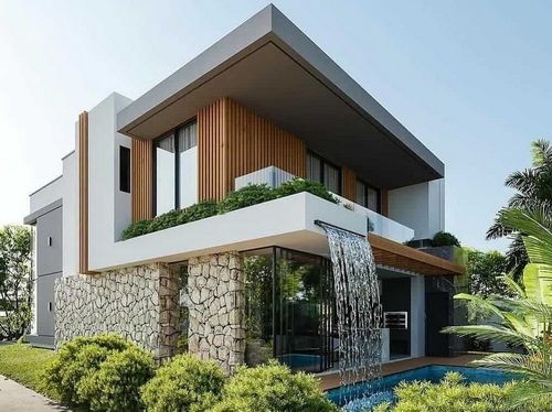 طراحی نمای مدرن برای ویلا