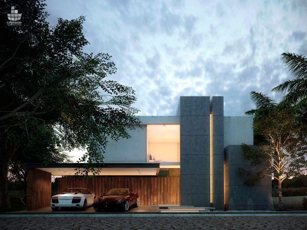 طراحی نمای خارجی ویلا15