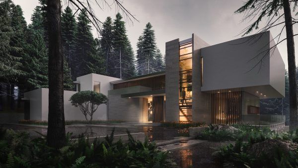 طراحی نمای خارجی ویلا23
