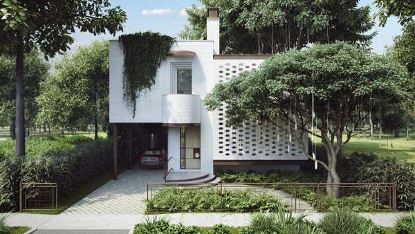 طراحی نمای خارجی ویلا40