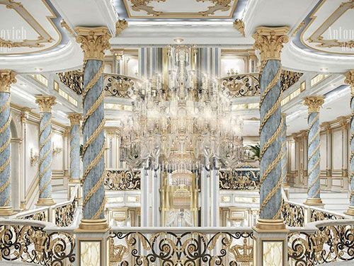 کاخ ویلا دوبلکس سبک کلاسیک لوکس