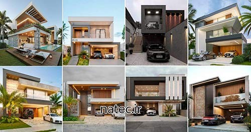 طراحی نما ویلا اصفهان و شمال نمای مدرن نمای کلاسیک