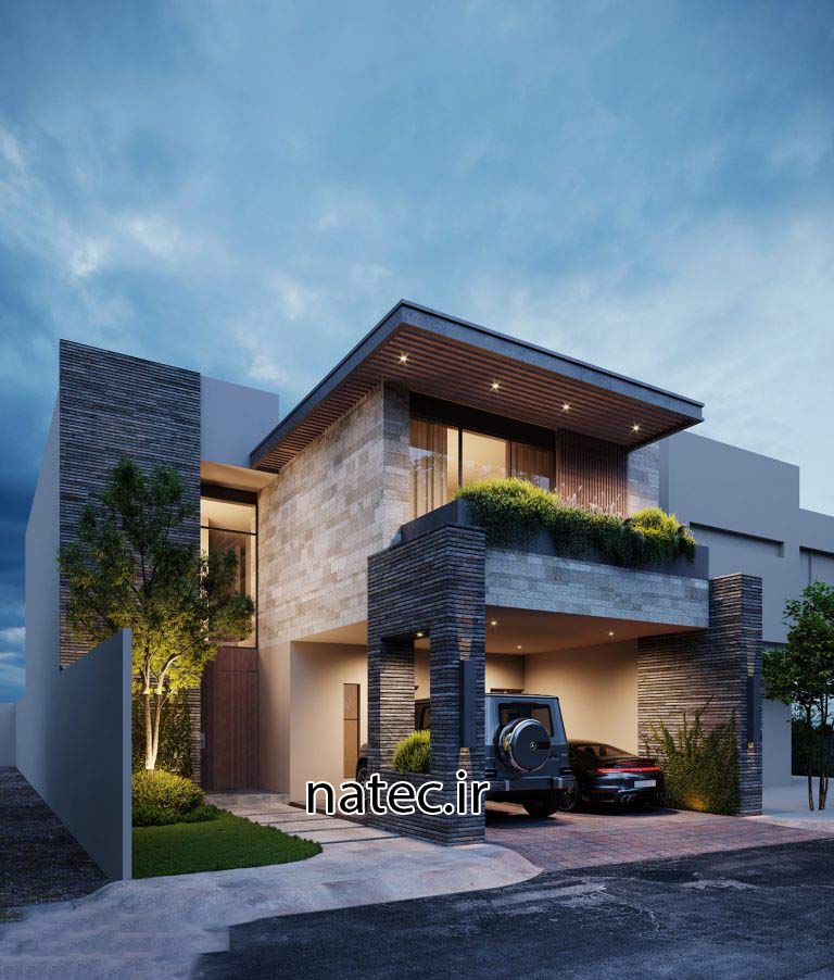 طراحی نما ویلا اصفهان و شمال نمای مدرن نمای کلاسیک