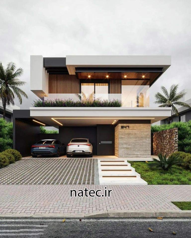 طراحی نما ویلا اصفهان و شمال نمای مدرن نمای کلاسیک