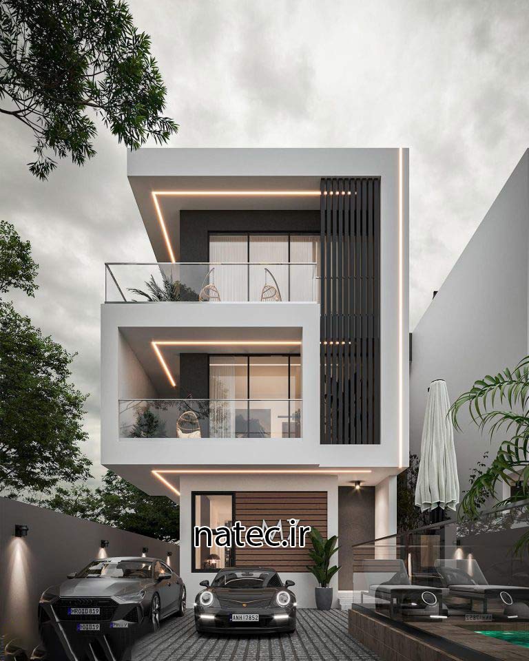طراحی نما ویلا اصفهان و شمال نمای مدرن نمای کلاسیک