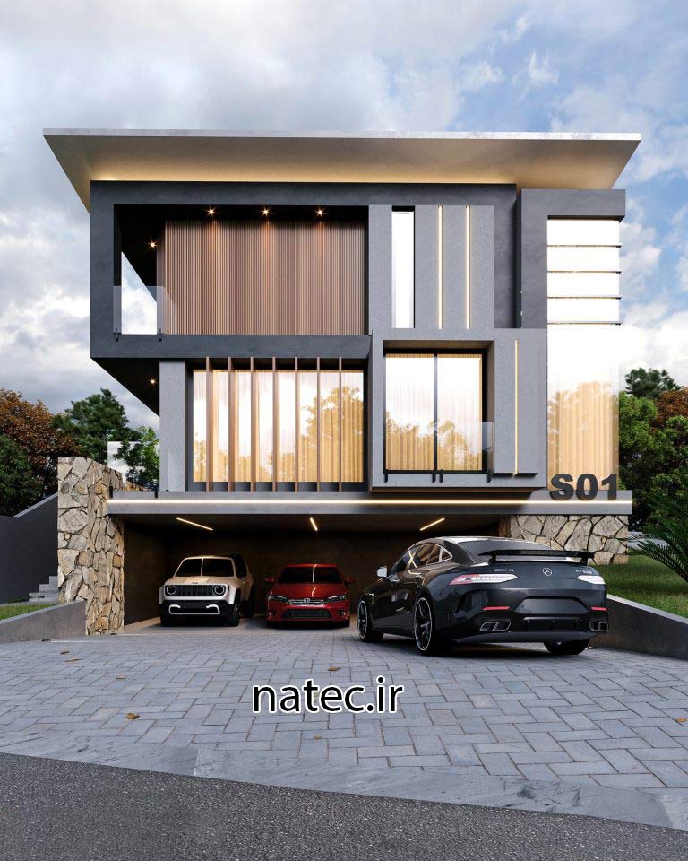 طراحی نما ویلا اصفهان و شمال نمای مدرن نمای کلاسیک