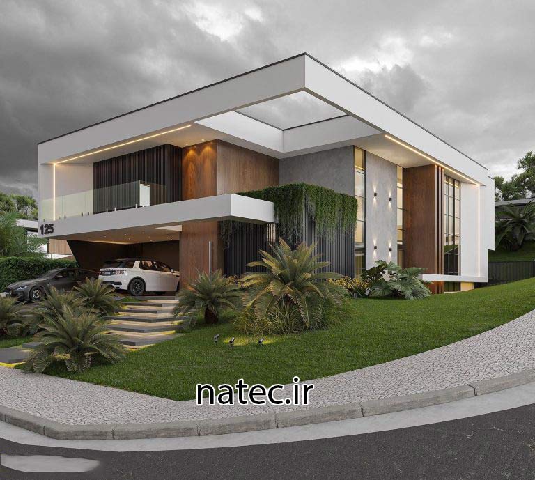 طراحی نما ویلا اصفهان و شمال نمای مدرن نمای کلاسیک