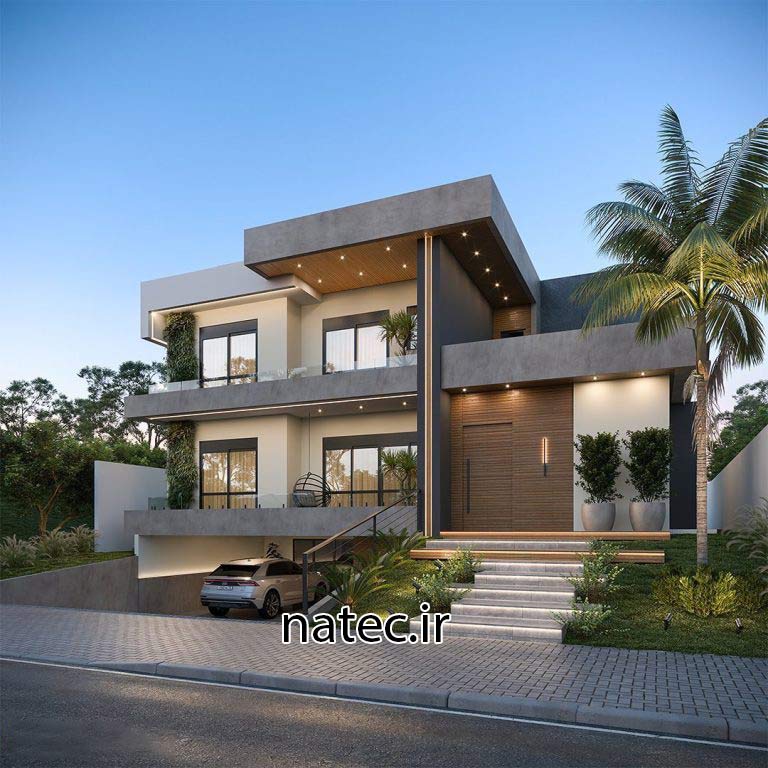 طراحی نما ویلا اصفهان و شمال نمای مدرن نمای کلاسیک