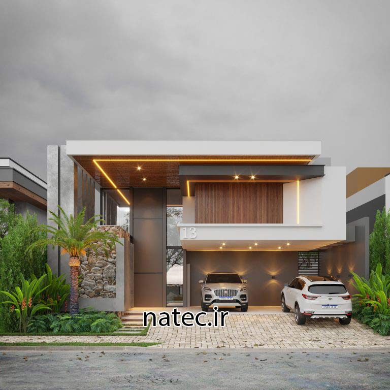 طراحی نما ویلا اصفهان و شمال نمای مدرن نمای کلاسیک