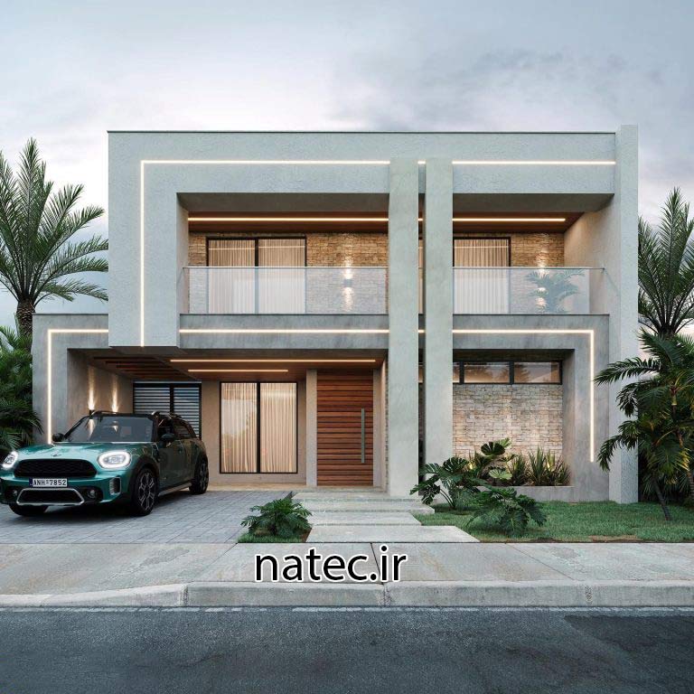 طراحی نما ویلا اصفهان و شمال نمای مدرن نمای کلاسیک