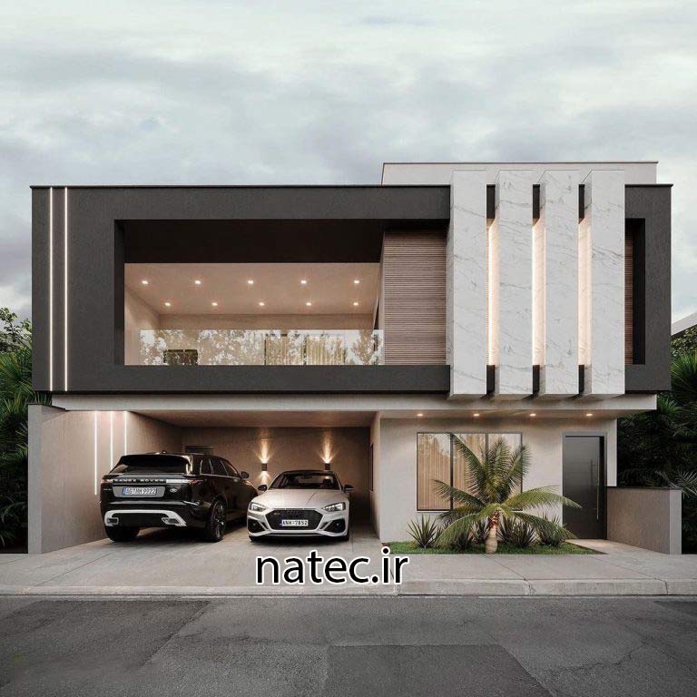طراحی نما ویلا اصفهان و شمال نمای مدرن نمای کلاسیک