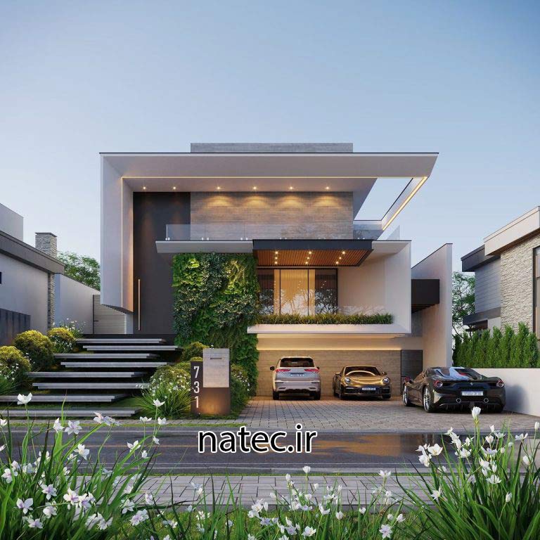 طراحی نما ویلا اصفهان و شمال نمای مدرن نمای کلاسیک