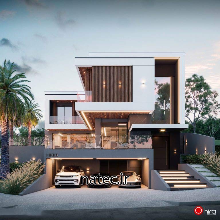 طراحی نما ویلا اصفهان و شمال نمای مدرن نمای کلاسیک