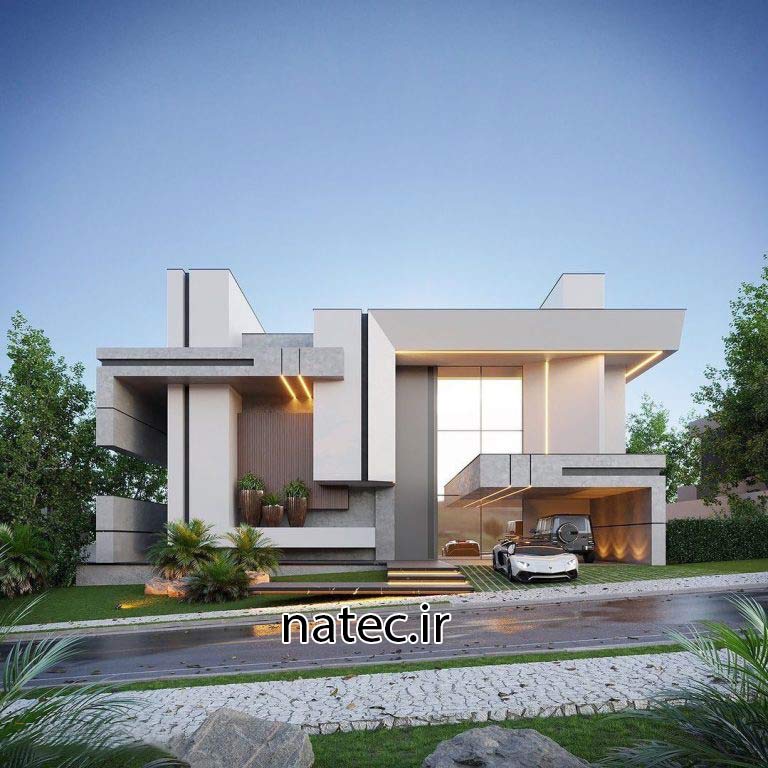 طراحی نما ویلا اصفهان و شمال نمای مدرن نمای کلاسیک
