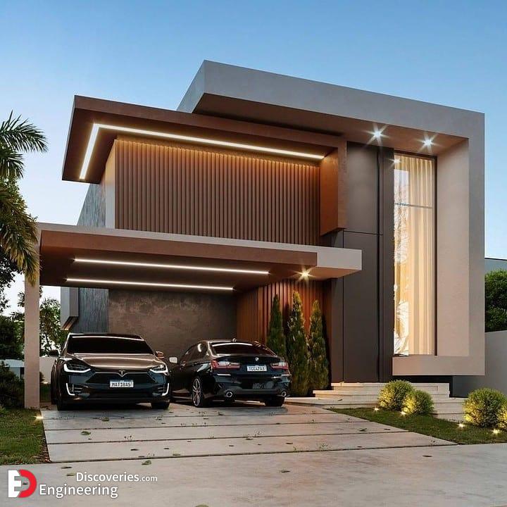 طراحی نمای ساختمان ویلایی مدرن