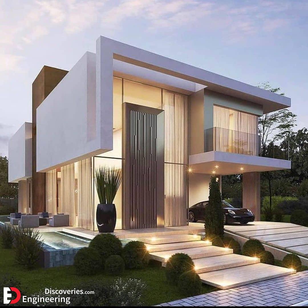 طراحی نمای ساختمان ویلایی مدرن